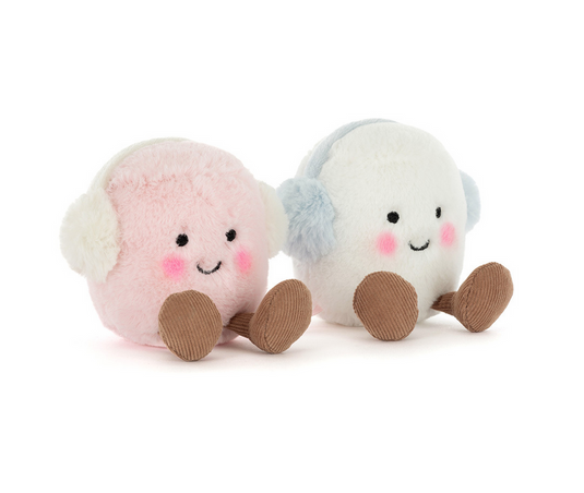 Jellycat Amuseables Toastie Pink and White Marshmallows