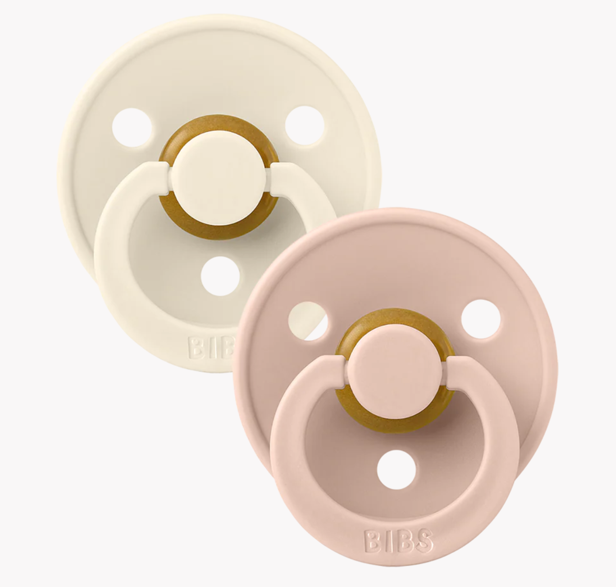 Bibs Pacifier Size 1 - Ivory / Blush