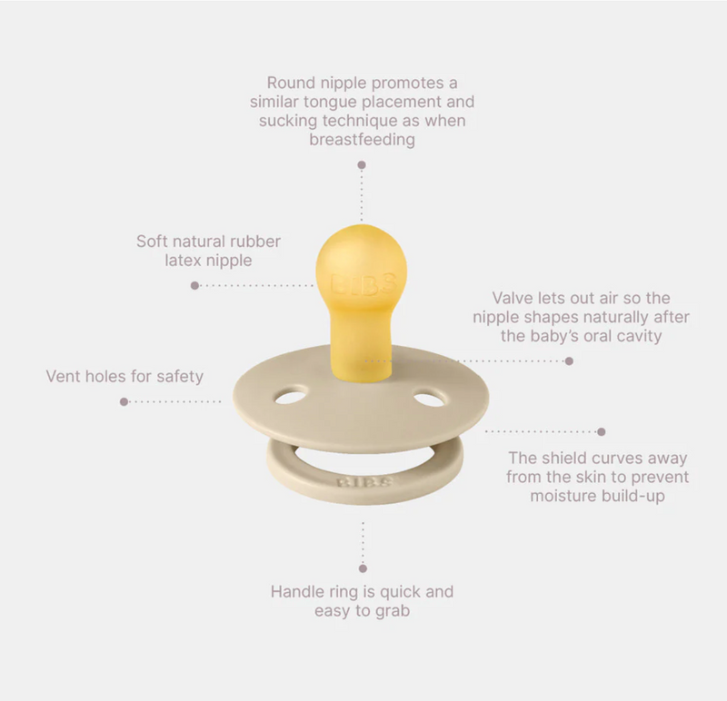 Load image into Gallery viewer, Bibs Pacifier Size 1 - Vanilla / Cloud
