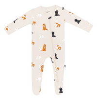 Kyte Baby Zippered Footie - Fluffy Dog