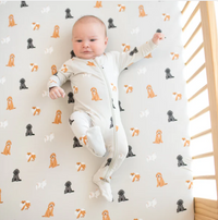 Kyte Baby Zippered Footie - Fluffy Dog