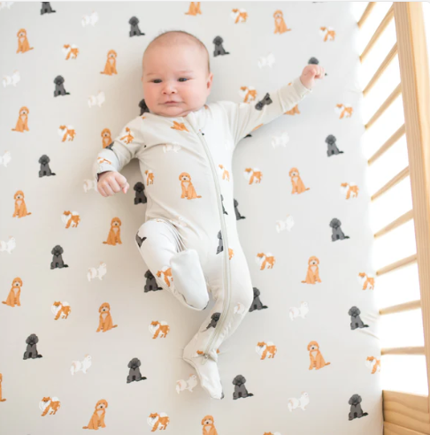 Load image into Gallery viewer, Kyte Baby Zippered Footie - Fluffy Dog
