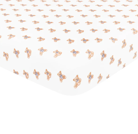 Bamboo Crib Sheet - Teddy Bear