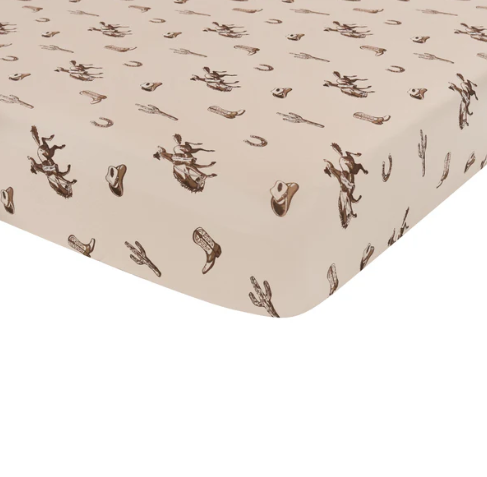 Kyte Baby Bamboo Crib Sheet - Cowboy