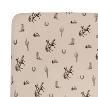 Kyte Baby Bamboo Crib Sheet - Cowboy