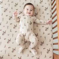 Kyte Baby Bamboo Crib Sheet - Cowboy