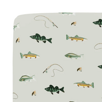 Kyte Baby Bamboo Crib Sheet - Fishing