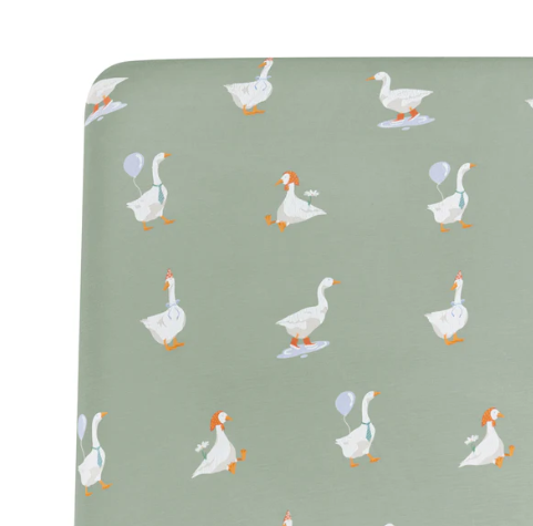 Kyte Baby Bamboo Crib Sheet - Silly Goose