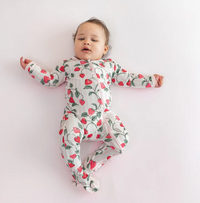 Kyte Baby Zippered Footie - Strawberry