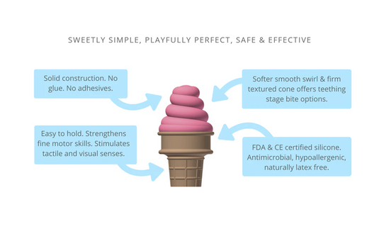 Sweetooth Ice Cream Teether - Lovely Lilac