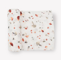 Little Unicorn Single Swaddle Mushrooms