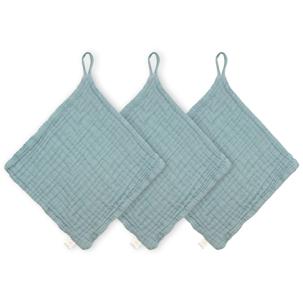 Lou Lou + Co Washcloths Steel Blue