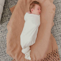 Copper Pearl Knit Swaddle Blanket | Cru