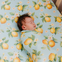 Copper Pearl Knit Swaddle Blanket | Melody