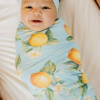 Copper Pearl Knit Swaddle Blanket | Melody