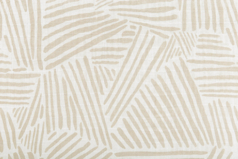 Load image into Gallery viewer, Babyletto Oat Stripe Muslin Quilt in GOTS Certified Organic Cotton
