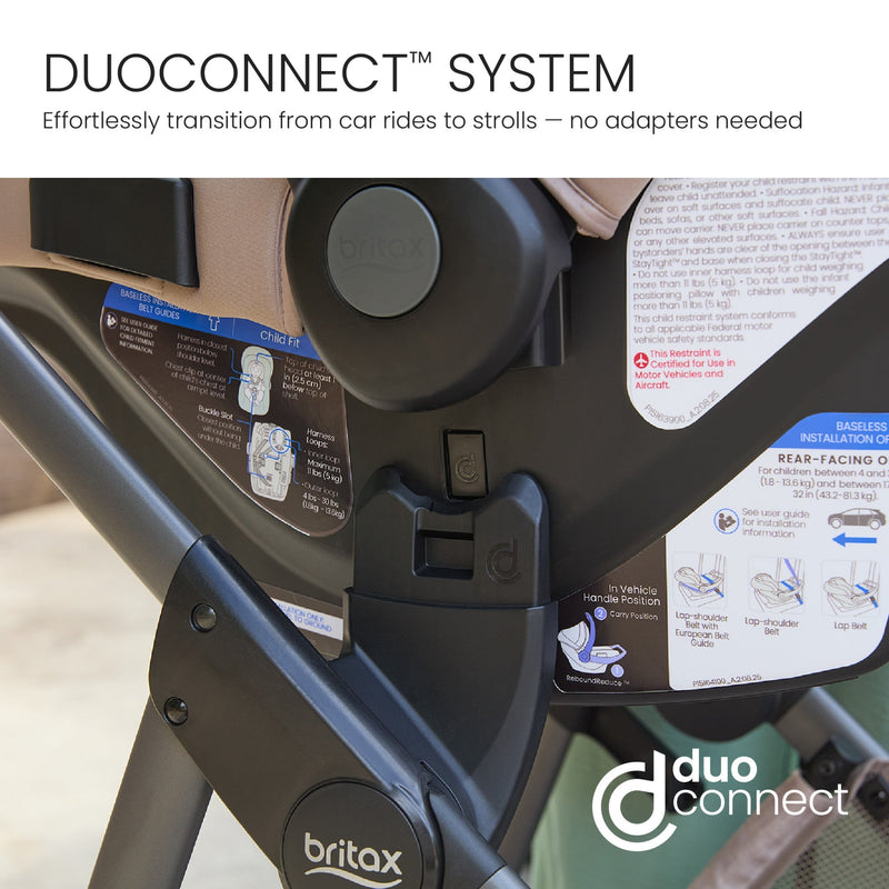 Load image into Gallery viewer, Britax Phases Travel System with Arbor Infant Car Seat + StayTight Base
