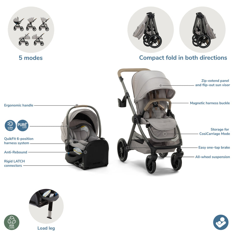 Load image into Gallery viewer, Maxi-Cosi Oxford Modular Travel System
