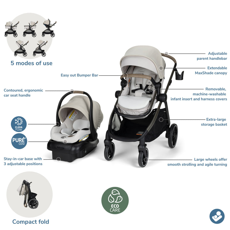 Load image into Gallery viewer, Maxi-Cosi Zelia Pro 5-in-1 Modular Travel System

