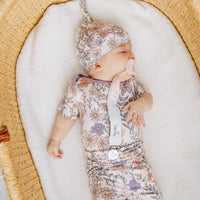 Copper Pearl Top Knot Hat | Flora