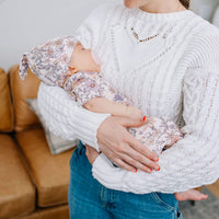 Copper Pearl Top Knot Hat | Flora