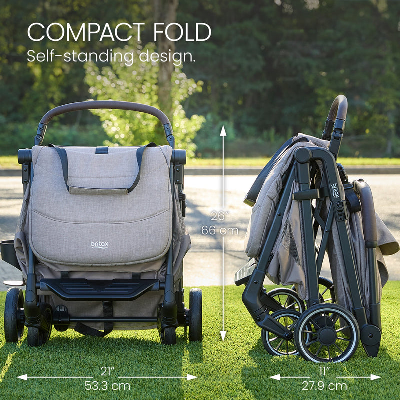 Load image into Gallery viewer, Britax Juniper+ Compact Stroller with One-Hand RapidFold
