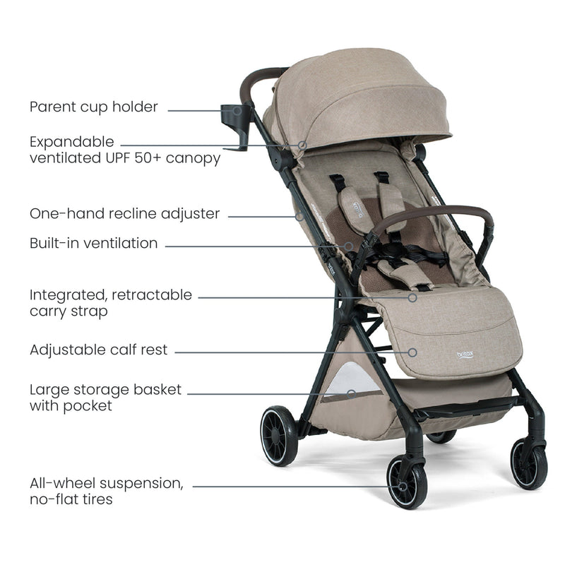 Load image into Gallery viewer, Britax Juniper+ Compact Stroller with One-Hand RapidFold
