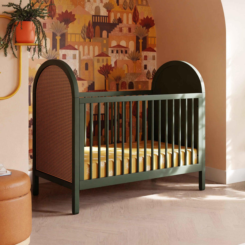 Load image into Gallery viewer, Babyletto Bondi Cane 3-in-1 Convertible Crib with Toddler Bed Conversion Kit
