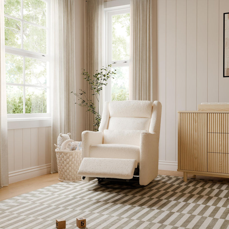 Load image into Gallery viewer, Babyletto Kiwi Plus Power Recliner and Swivel Glider with Power Adjustable Headrest and USB Port
