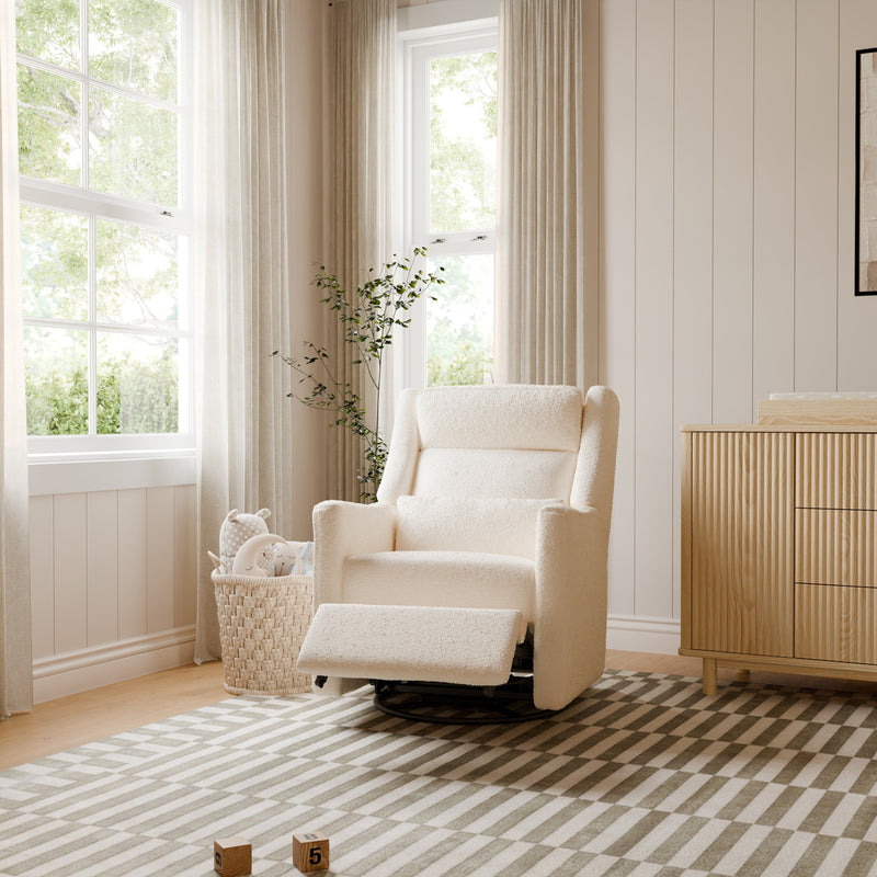 Load image into Gallery viewer, Babyletto Kiwi Plus Power Recliner and Swivel Glider with Power Adjustable Headrest and USB Port
