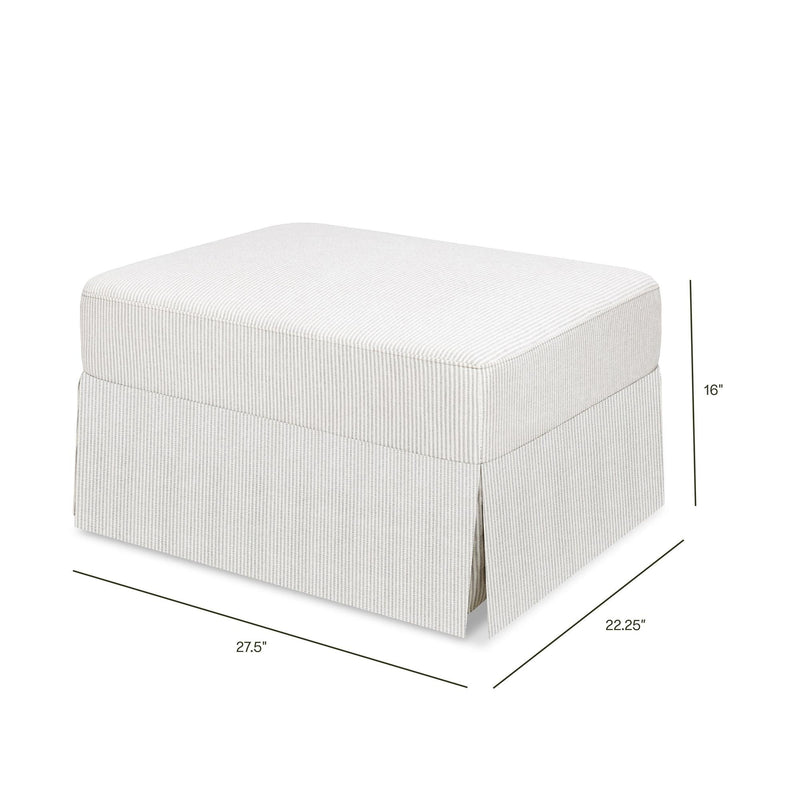Load image into Gallery viewer, Namesake Crawford Gliding Ottoman
