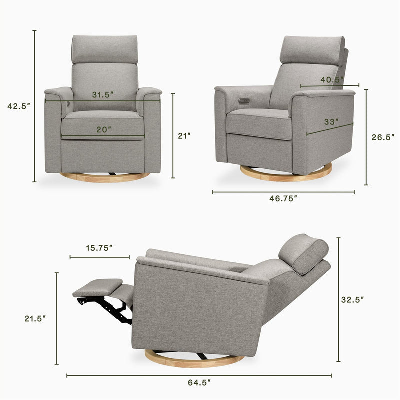 Load image into Gallery viewer, Namesake Willa Plus Power Glider Recliner + Power Headrest
