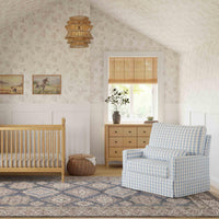 Namesake Crawford Pillowback Chair and a Half Comfort Swivel Glider