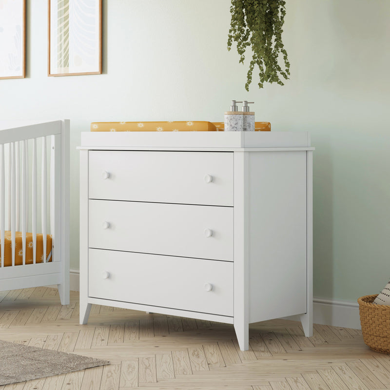Load image into Gallery viewer, Babyletto Sprout 3-Drawer Changer Dresser with Removable Changing Tray
