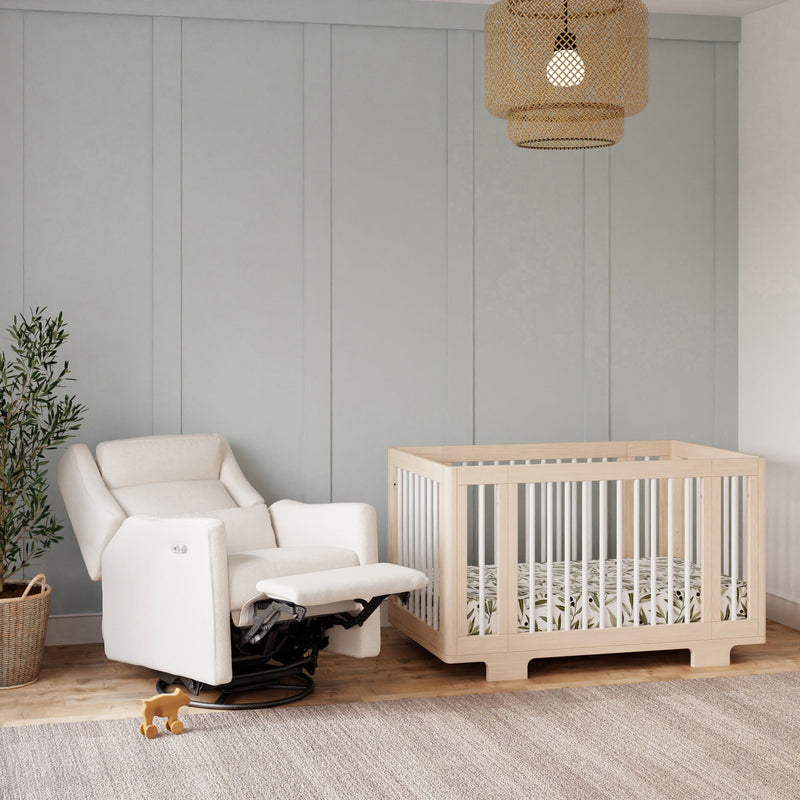 Load image into Gallery viewer, Babyletto Kiwi Plus Power Recliner and Swivel Glider with Power Adjustable Headrest and USB Port
