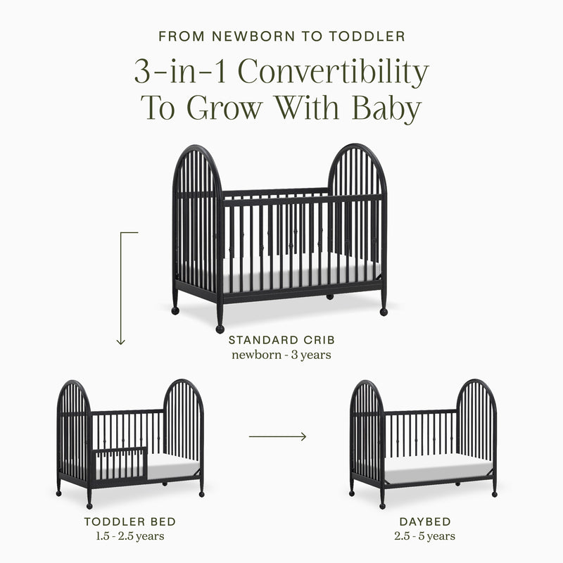 Load image into Gallery viewer, Namesake Alouette 3-in-1 Convertible Spindle Crib
