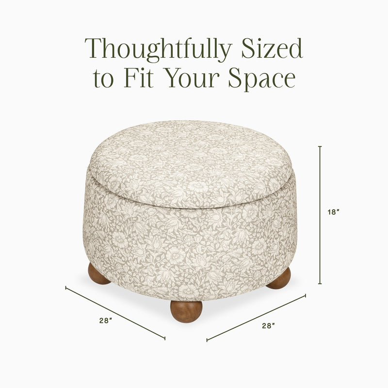 Load image into Gallery viewer, Morris &amp; Co. x Namesake Tuffet Storage Ottoman
