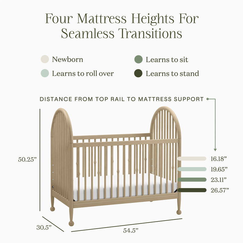 Load image into Gallery viewer, Namesake Alouette 3-in-1 Convertible Spindle Crib
