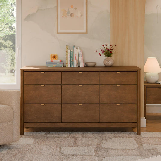 babyletto dresser Modo 3 Drawer Changer A removable changing tray with raised rails keeps your baby safe during changes Babyletto Lolly 6-Drawer Double Dresser