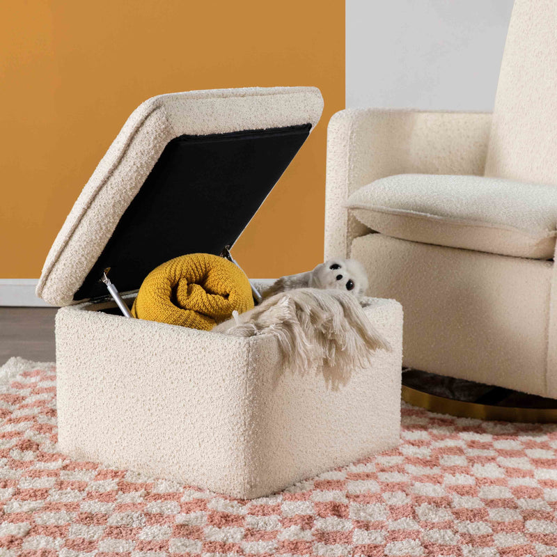 Load image into Gallery viewer, Babyletto Cali Storage Ottoman in Boucle
