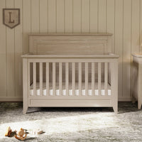 Monogram by Namesake Barrow Rustic 4-in-1  Convertible Flat Top Crib