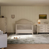 Monogram by Namesake Barrow Rustic 4-in-1 Convertible Curve Top Crib