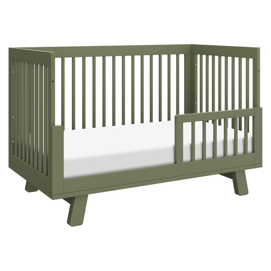 M4201OL,Babyletto,Hudson 3-in-1 Convertible Crib w/Toddler Bed Conversion Kit in Olive