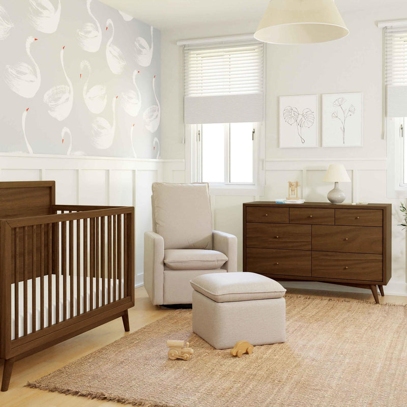 Load image into Gallery viewer, Babyletto Cali Storage Ottoman in Eco-Performance Fabric | Water Repellent &amp; Stain Resistant
