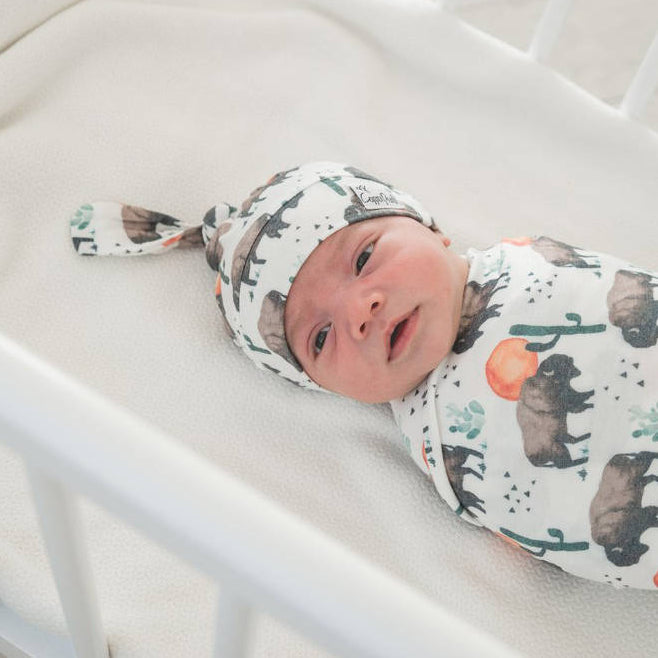 Copper Pearl Top Knot Hat | Bison