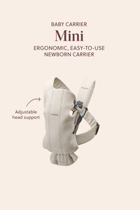 BabyBjörn Carrier Mini Light Beige 3D Jersey