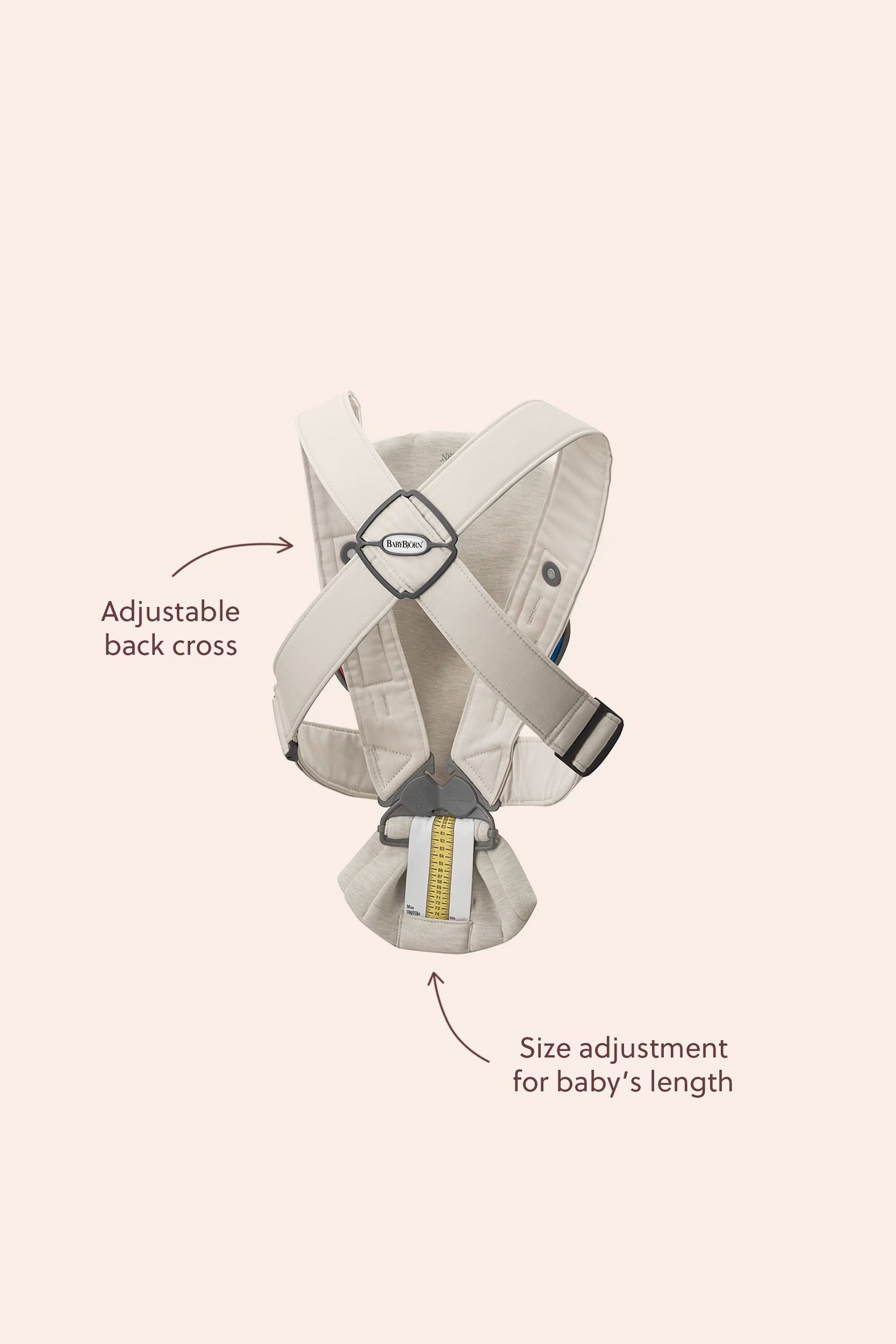 BabyBjörn Carrier Mini Light Beige 3D Jersey