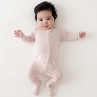 Kyte Baby Zippered Footie - Blush