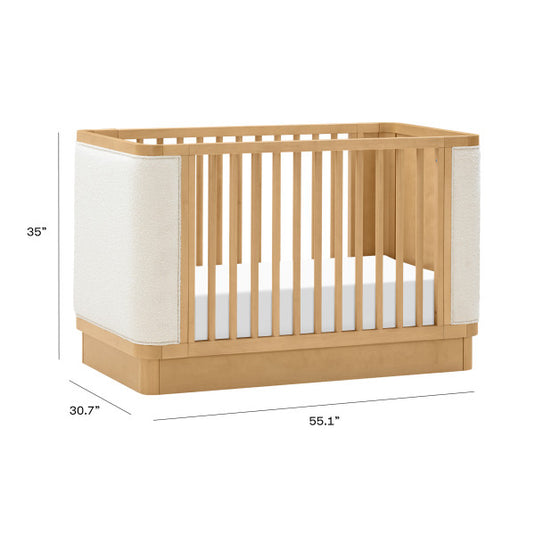 Babyletto Bondi Boucle 4-in-1 Convertible Crib with Toddler Bed Conversion Kit