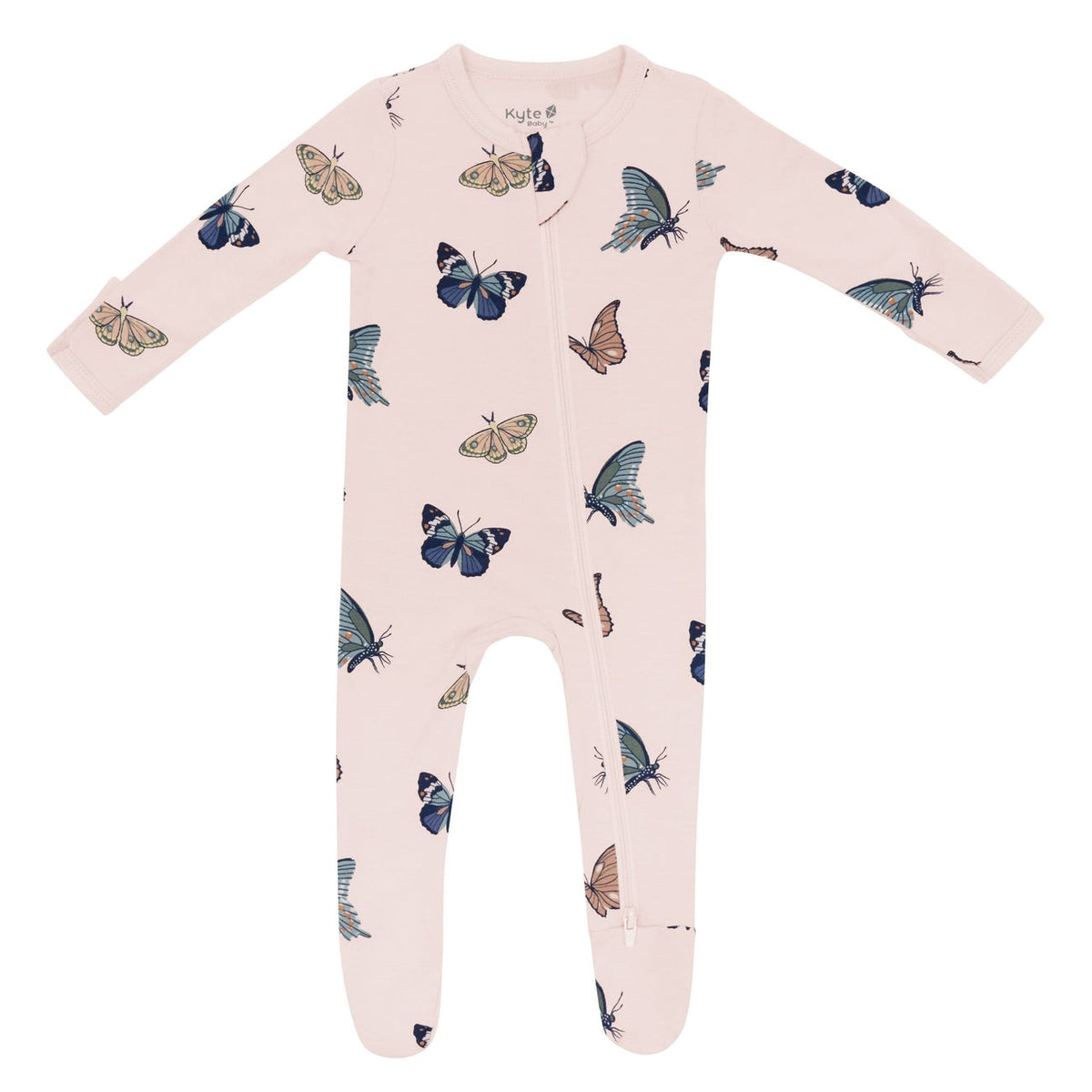 Kyte Baby Zippered Footie - Butterfly
